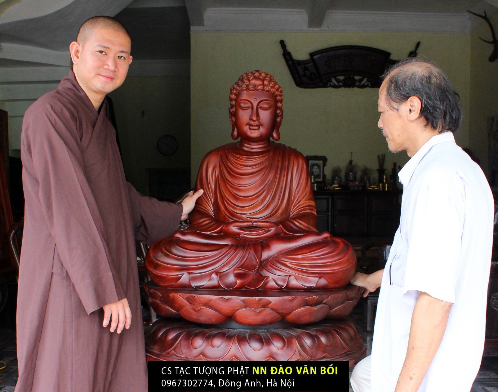 Đại Đức Thích Nguyên Tú - chùa tại Đài Bắc, Đài Loan về Việt Nam thỉnh Tượng Phật Thích ca